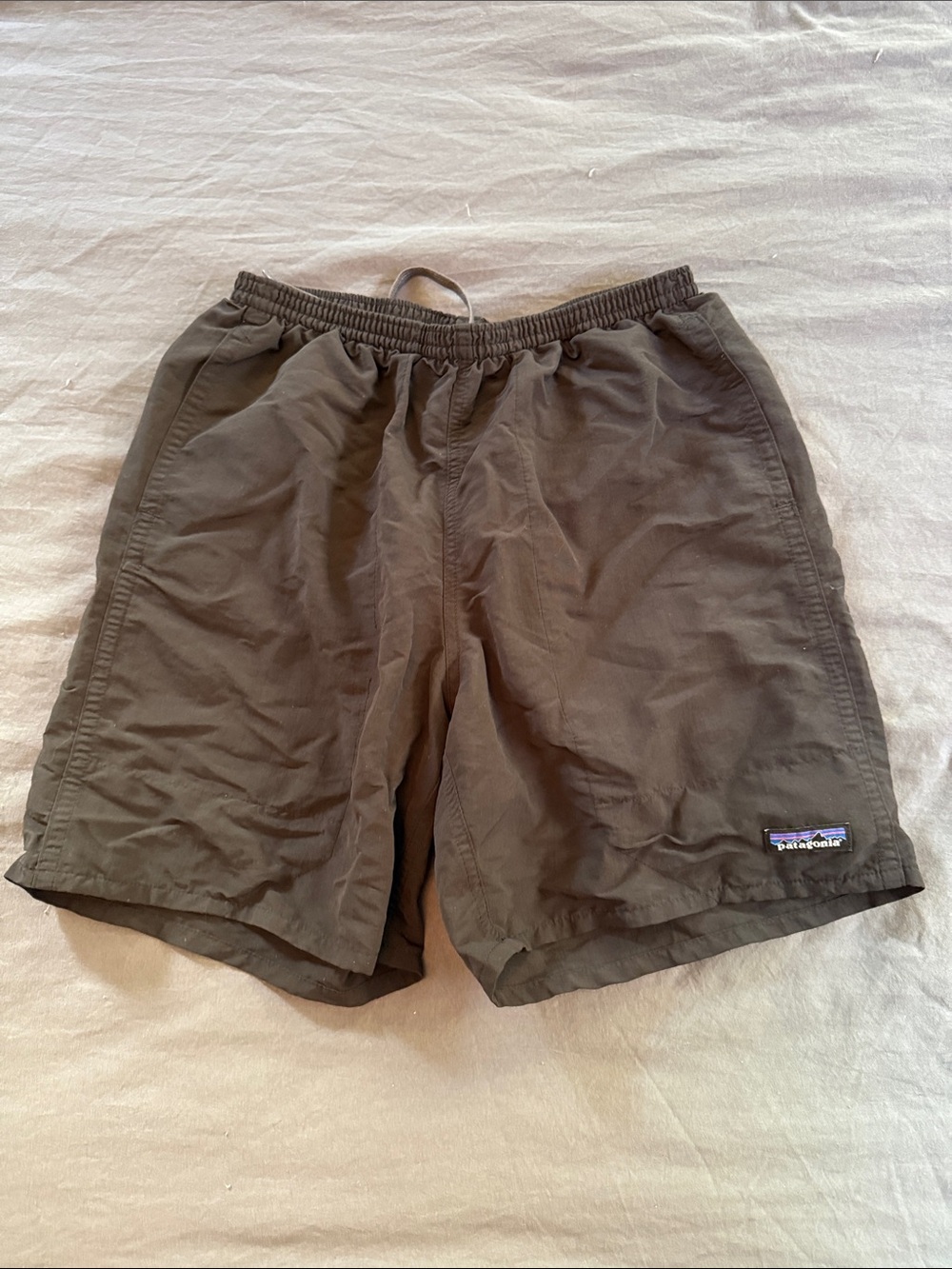 Patagonia Men's Black Athletic Drawstring Shorts